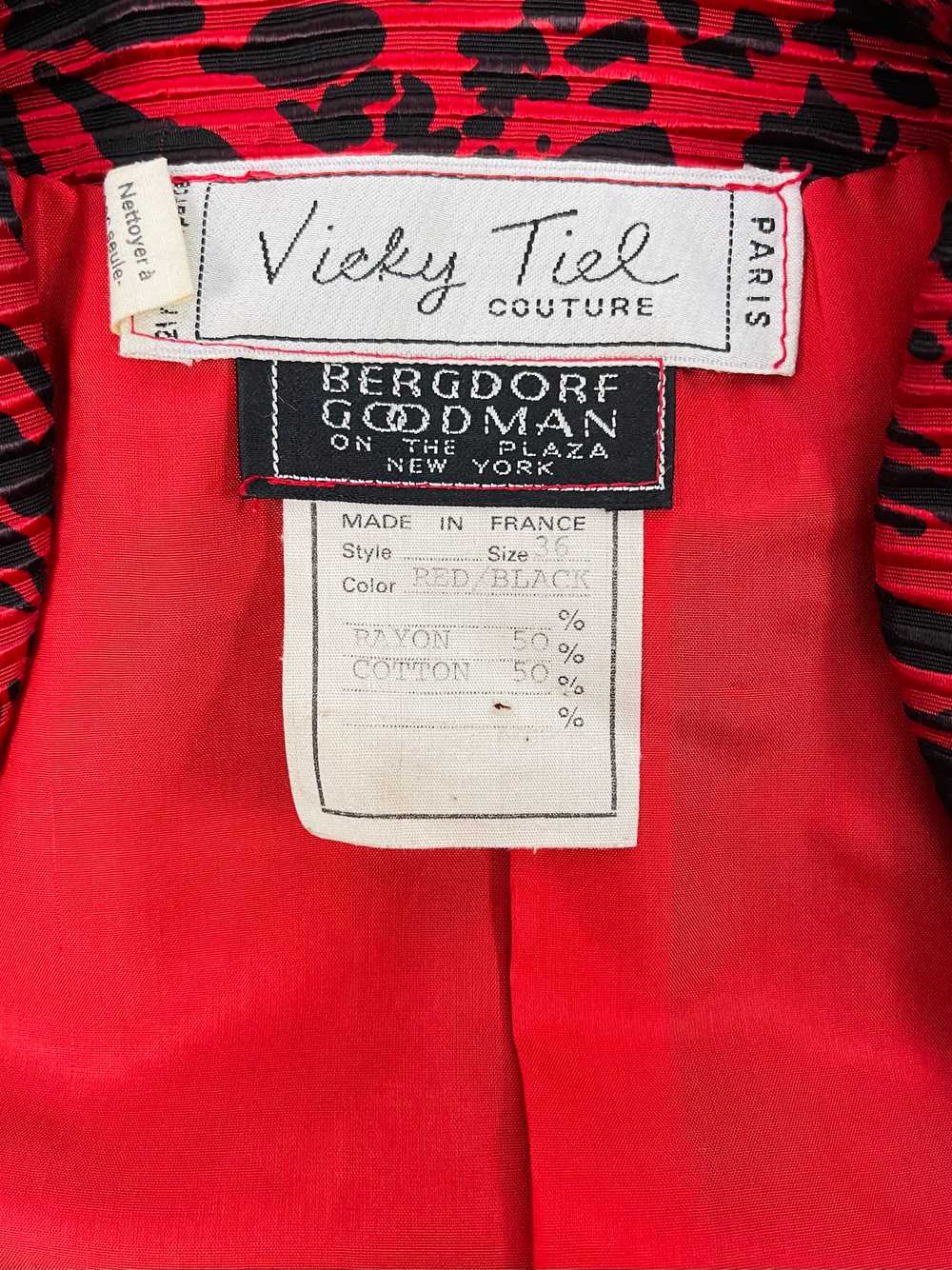 1980s jacket by Vicky Tiel Couture Made In Paris - image 5