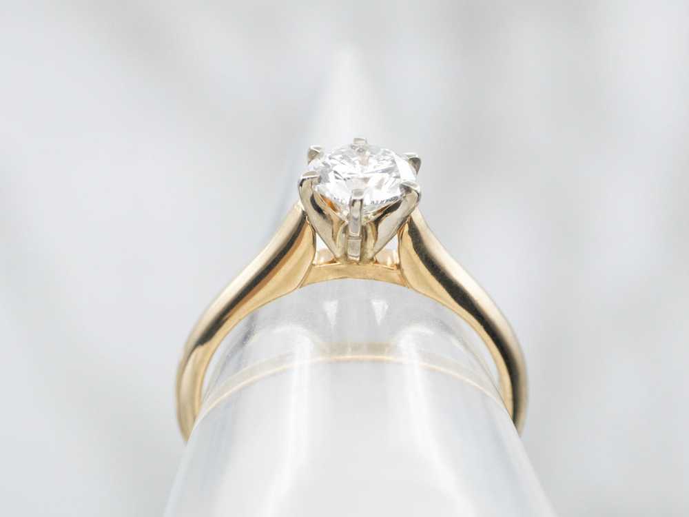 Modern Round Brilliant Diamond Solitaire Engageme… - image 3