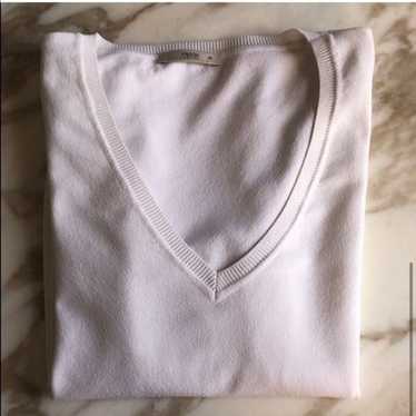 Prada White V neck Sweater - image 1
