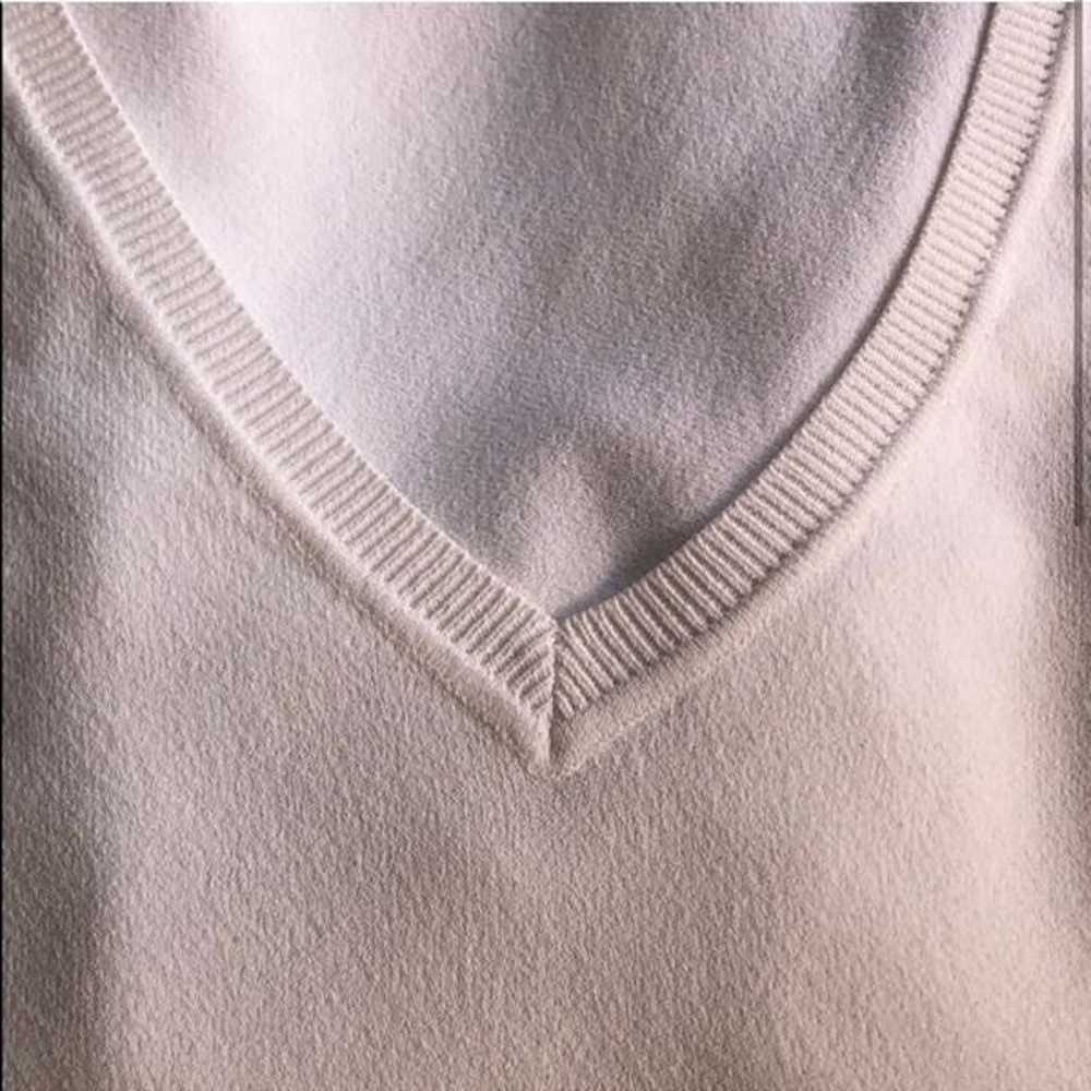 Prada White V neck Sweater - image 3