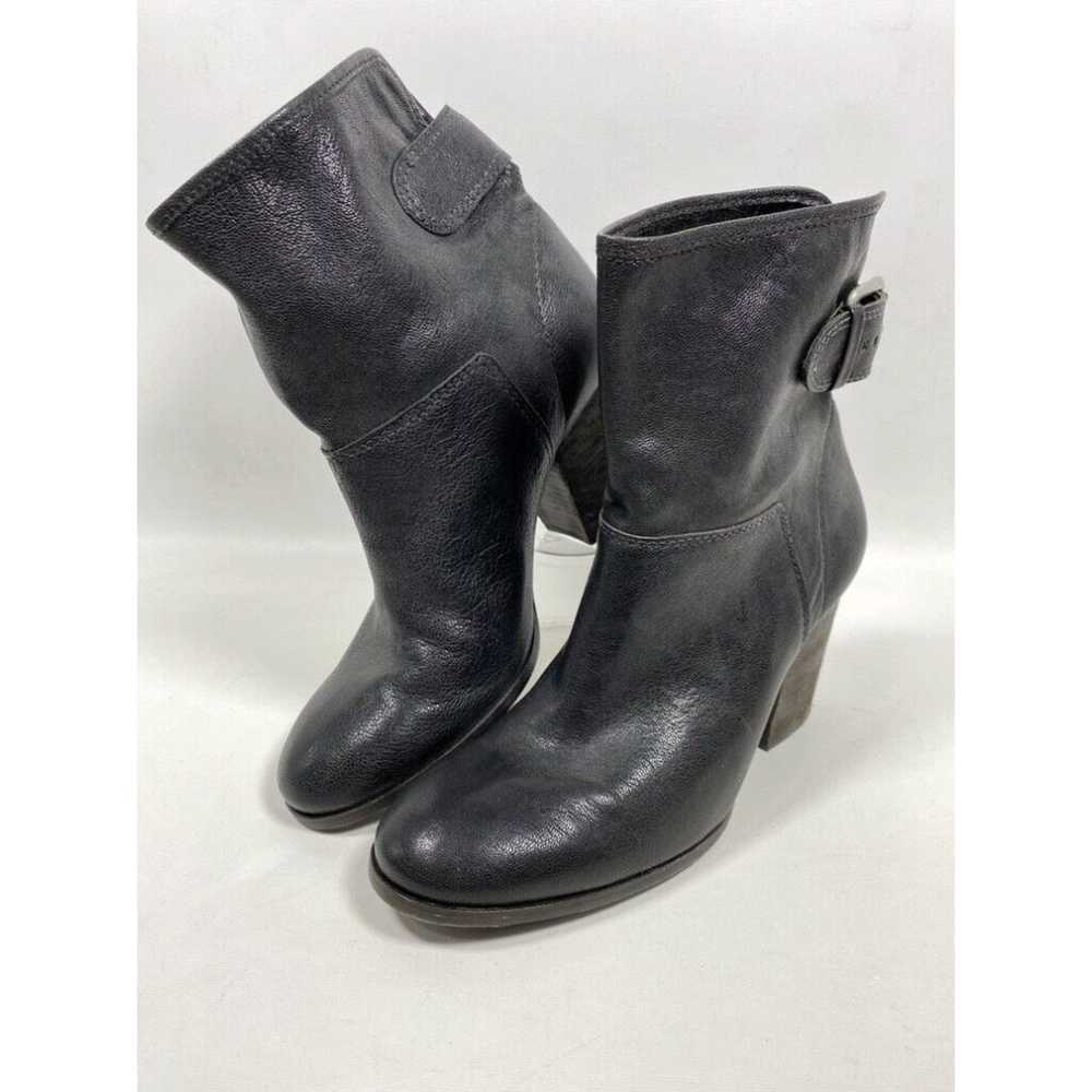 DKNY DKNY Booties Size 9 39 Black Leather Buckle … - image 1