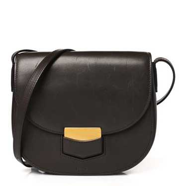 CELINE Smooth Calfskin Small Trotteur Dark Brown