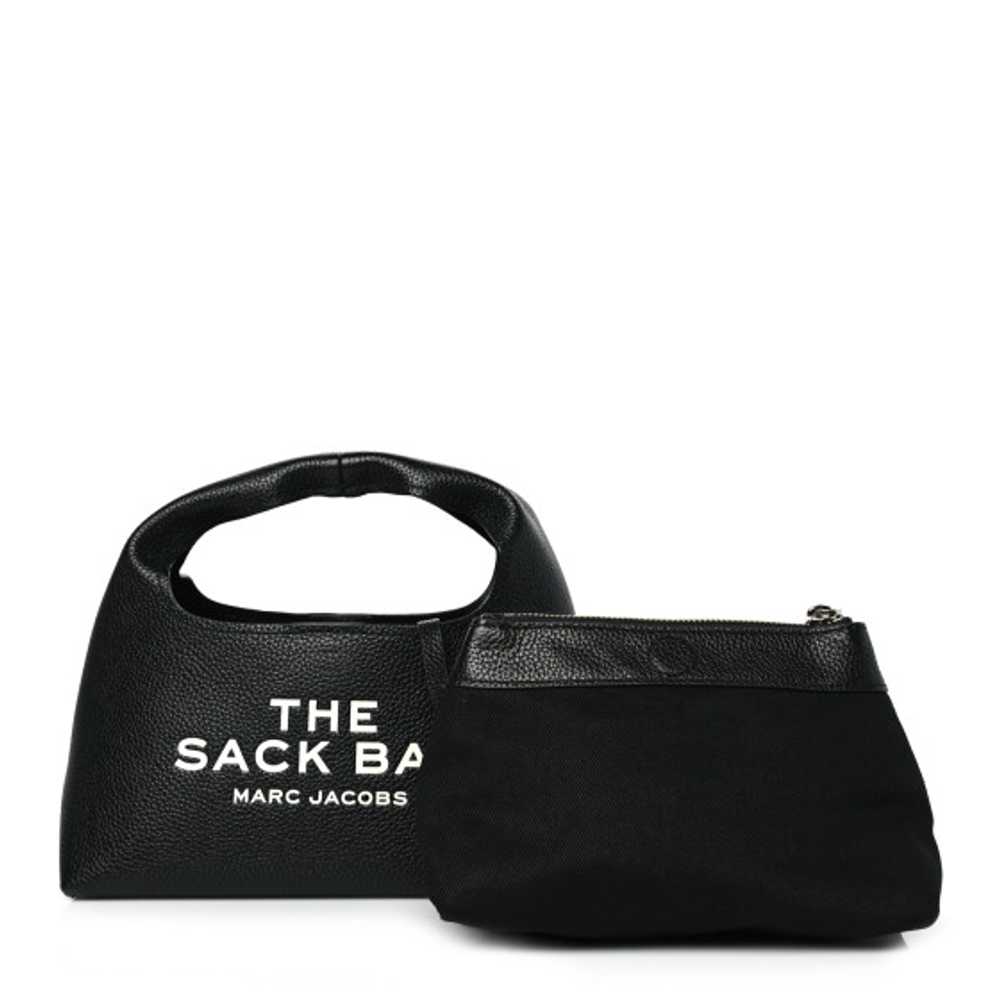 MARC JACOBS Grained Calfskin Mini The Sack Bag Bl… - image 1