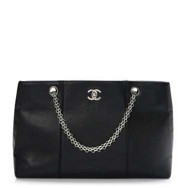 CHANEL Caviar Bijoux Chain Shoulder Bag Black