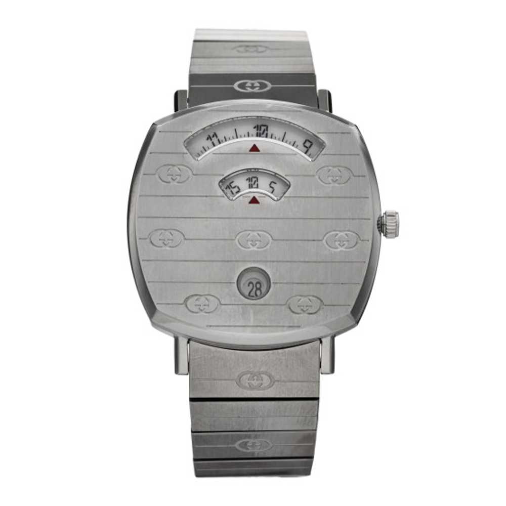 GUCCI Stainless Steel 35mm Grip Quartz Watch - image 1