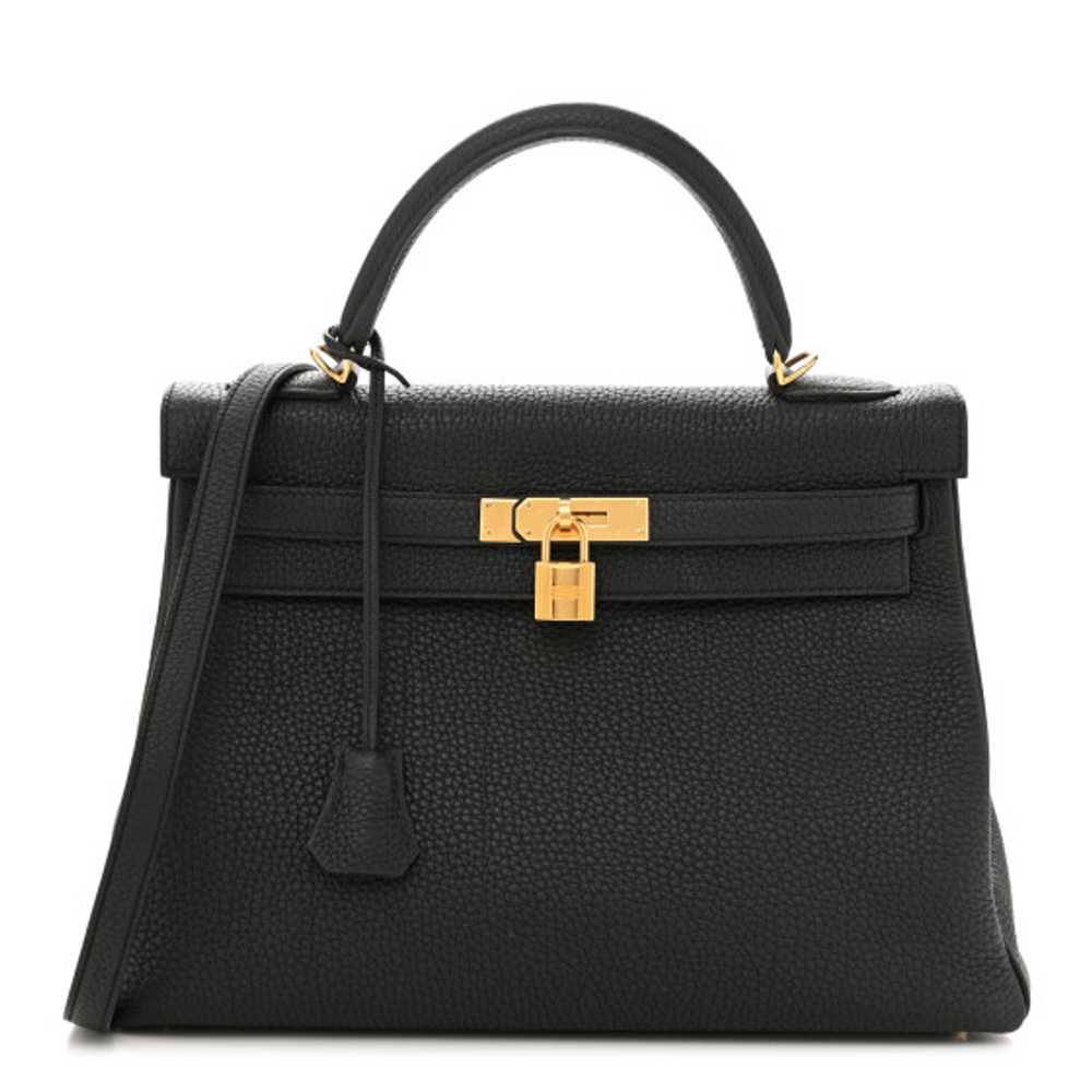 HERMES Togo Kelly Retourne 32 Black - image 1