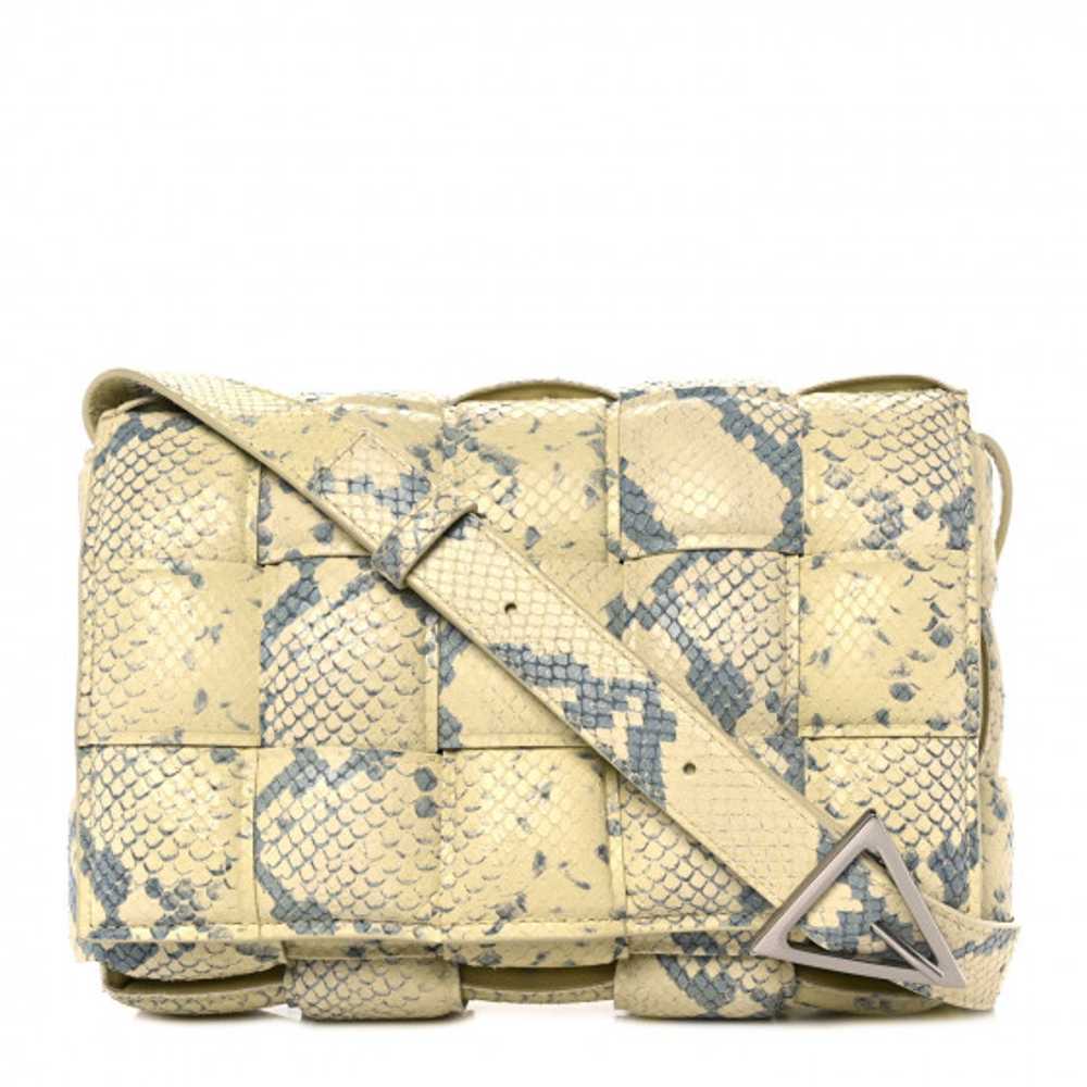 BOTTEGA VENETA Goatskin Python Embossed Padded Ca… - image 1