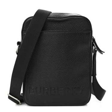 BURBERRY Pebbled Calfskin Logo Embossed Thornton … - image 1