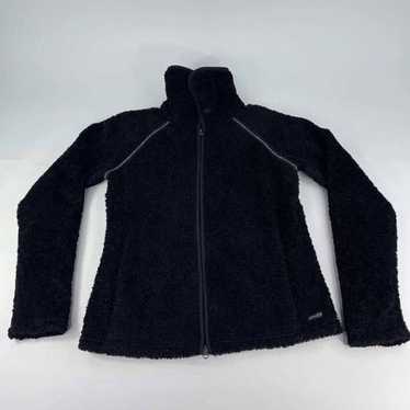 Athleta ladies Black Cozy Sherpa Full-Zip Jacket … - image 1