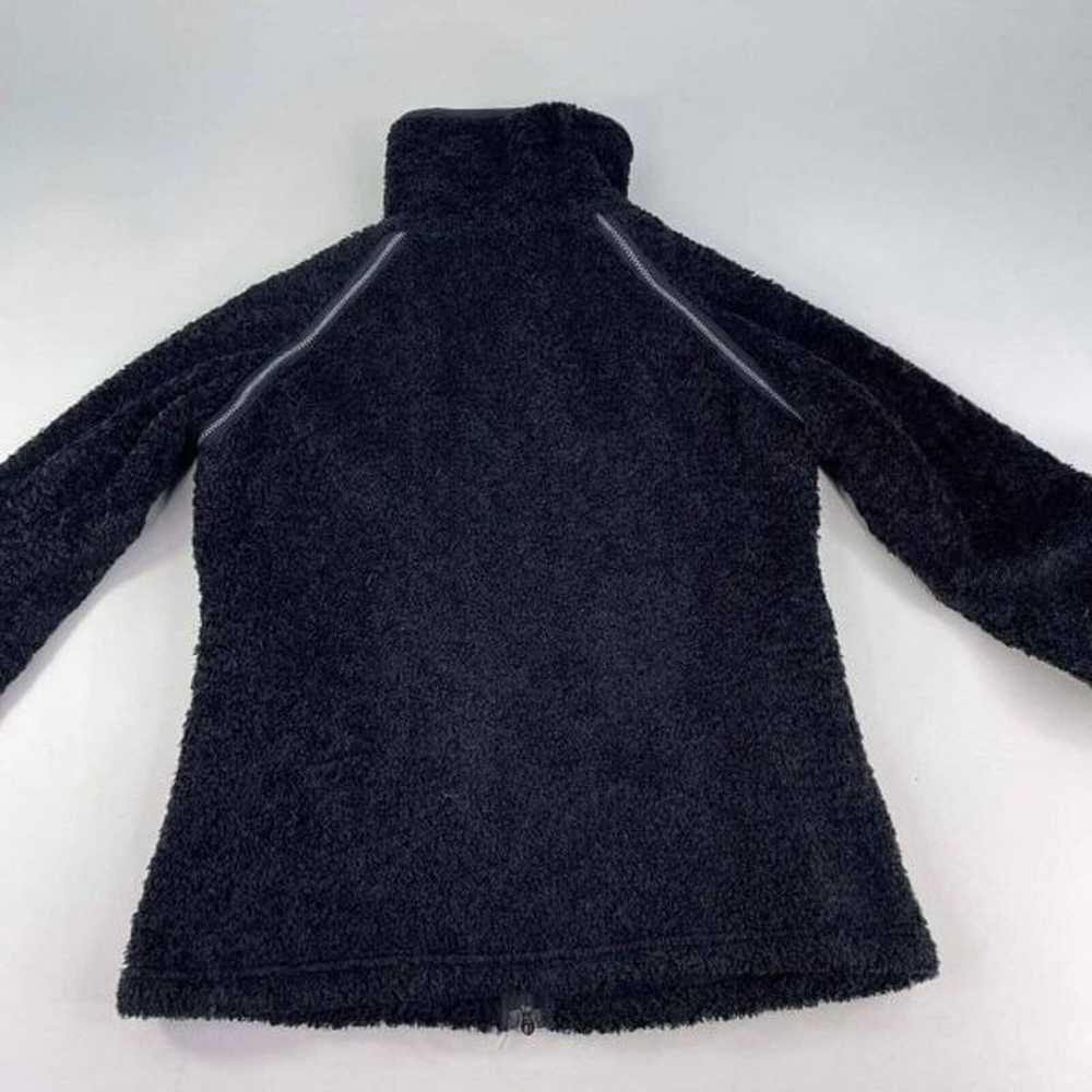 Athleta ladies Black Cozy Sherpa Full-Zip Jacket … - image 2
