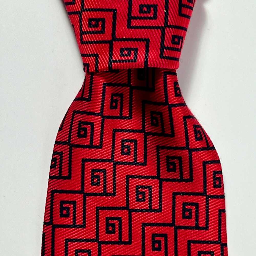 Burberry Burberrys Of London Men's Tie Red Black … - image 4
