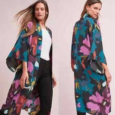ANTHROPOLOGY MAEVE Kiro Long Kimono Jacket Size M/
