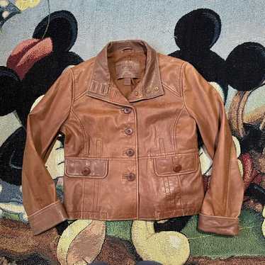 Ladies MNG by Mango Genuine Leather Jacket