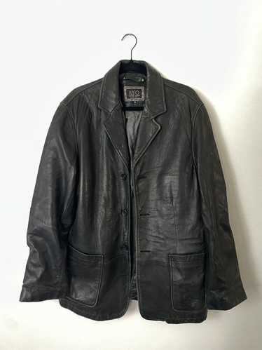 Vintage Vintage Black Leather Blazer