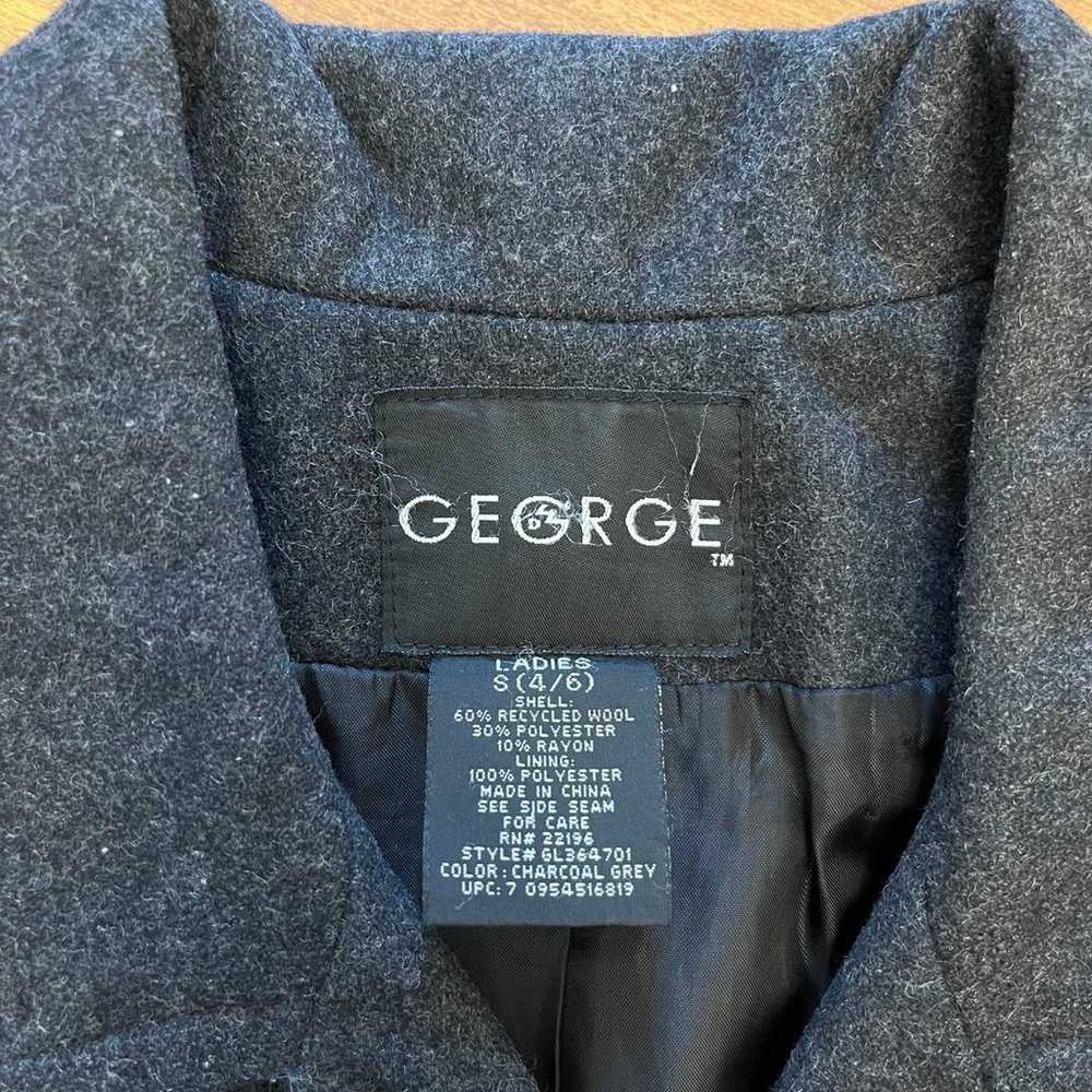 Women’s George winter peacoat dark charcoal gray … - image 3