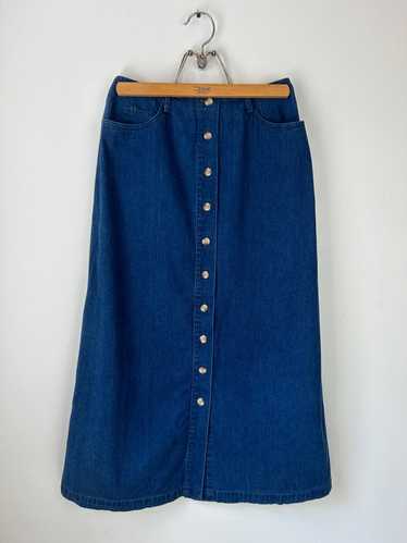 Talbots Petites Denim Maxi Skirt (8) | Used,…
