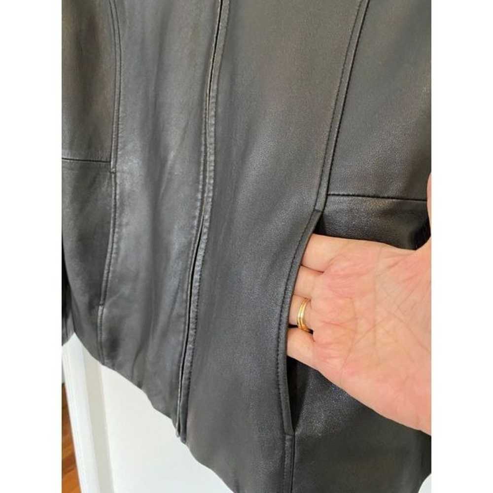 Parisian  Works Leather  Full Zip  Jacket  Sz M - image 4