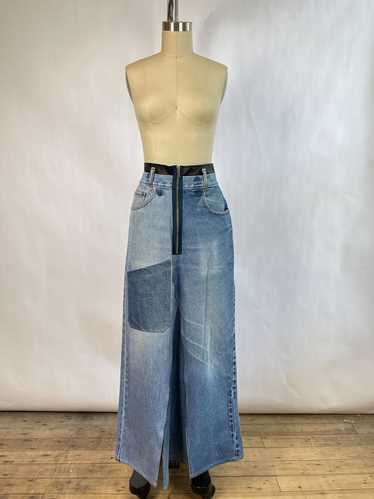 carter young Blue Denim Maxi Skirt (4) | Used,…