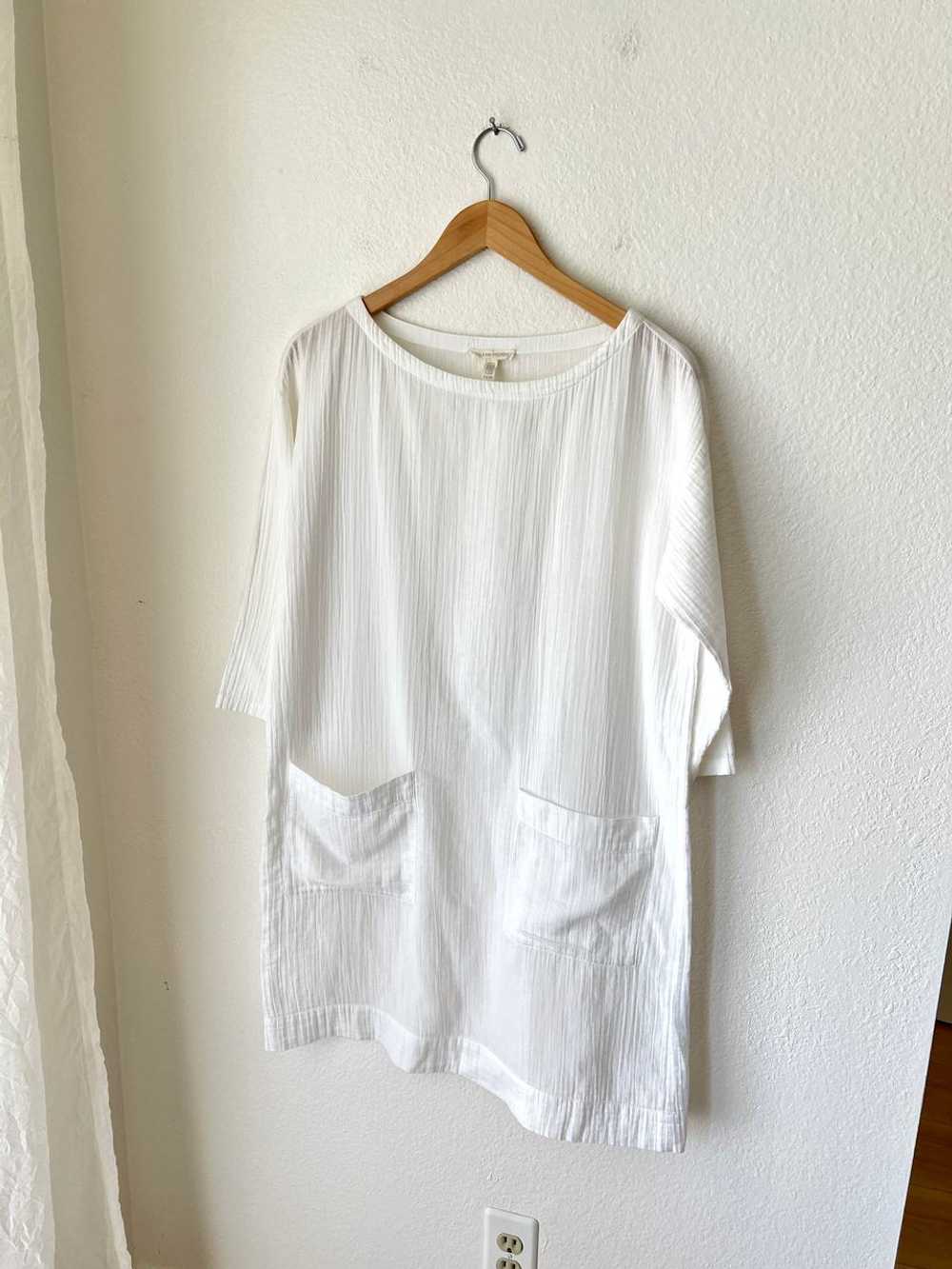 EILEEN FISHER White Tunic Dress (XS) | Used,… - image 3