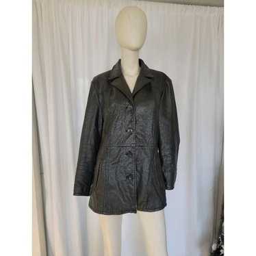 vintage Wilson women's 100% leather jacket fits L-