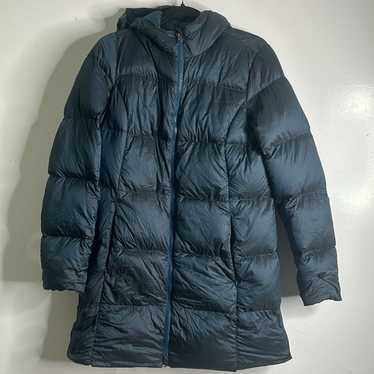 eddie bauer teal blue puffer jacket size medium
