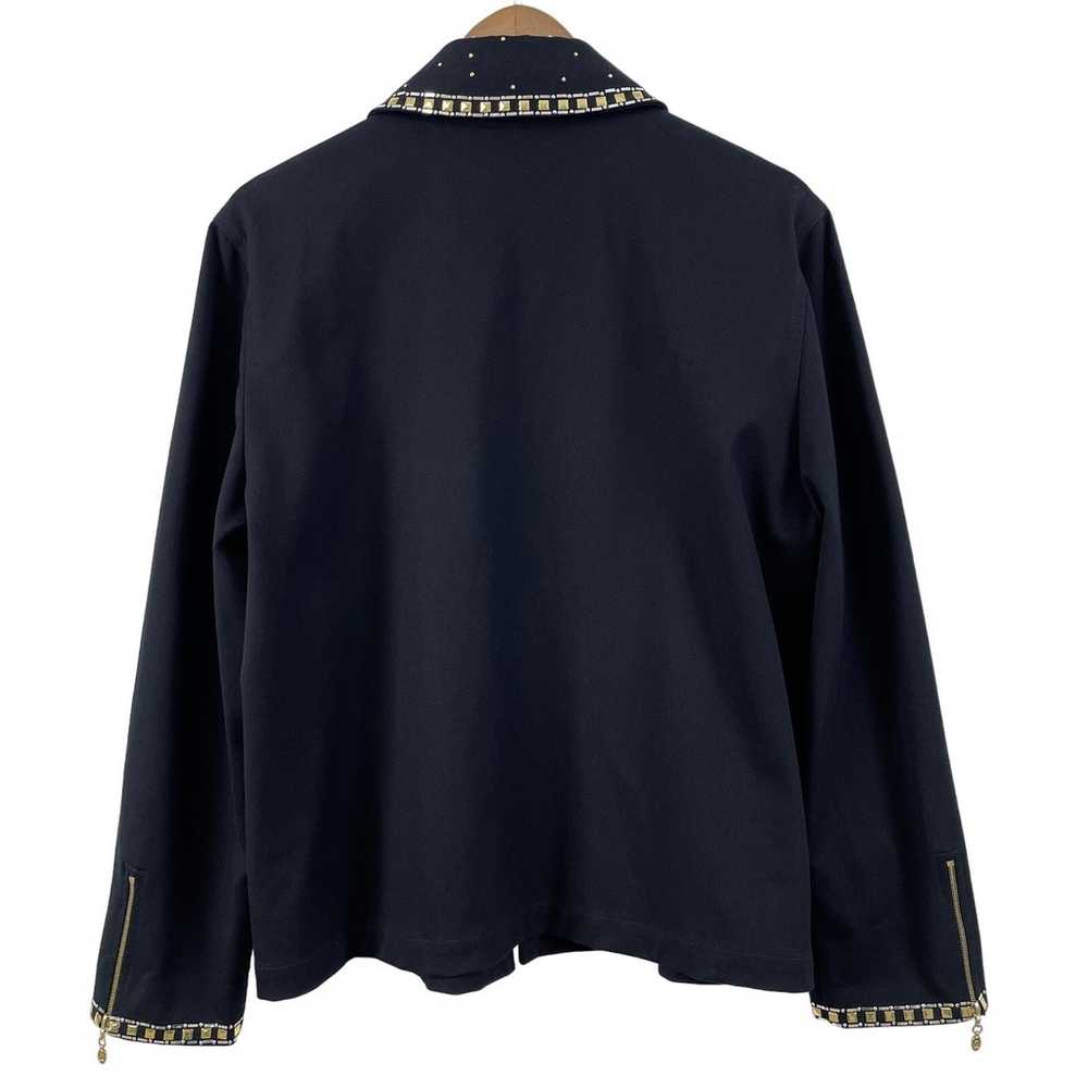 St. John Sport Womens Large Studded Jacket Blazer… - image 2