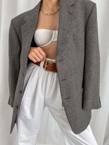 Vintage Pure New Wool Blazer - Brun/Bronzer