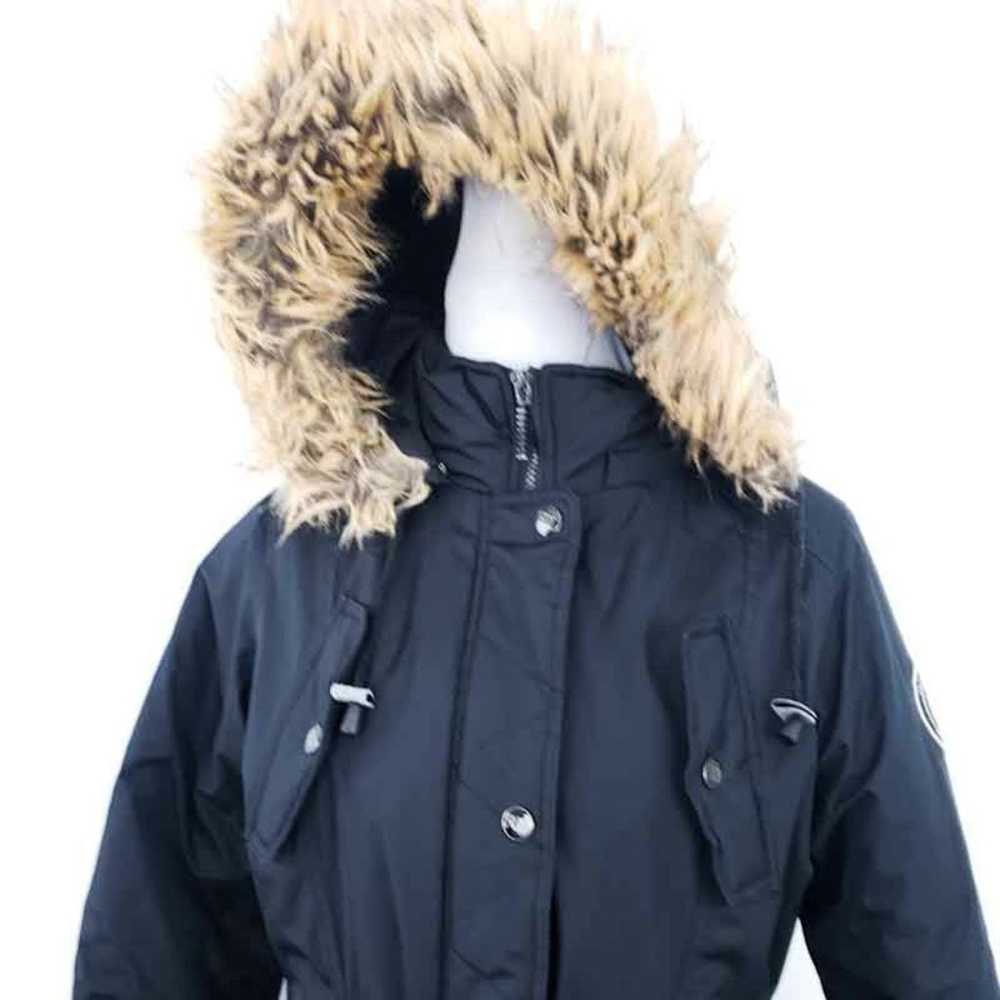 Rocawear Hooded Anorak Puffer Coat Jacket Black L… - image 2