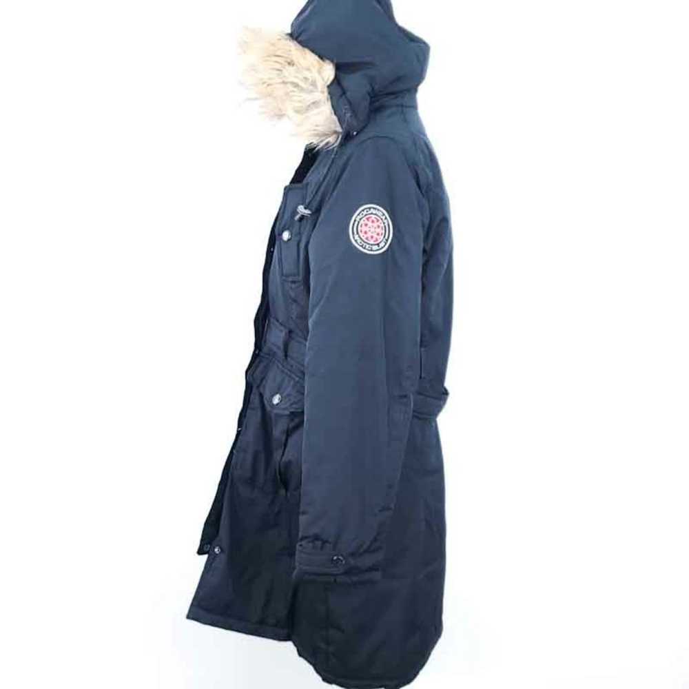 Rocawear Hooded Anorak Puffer Coat Jacket Black L… - image 3