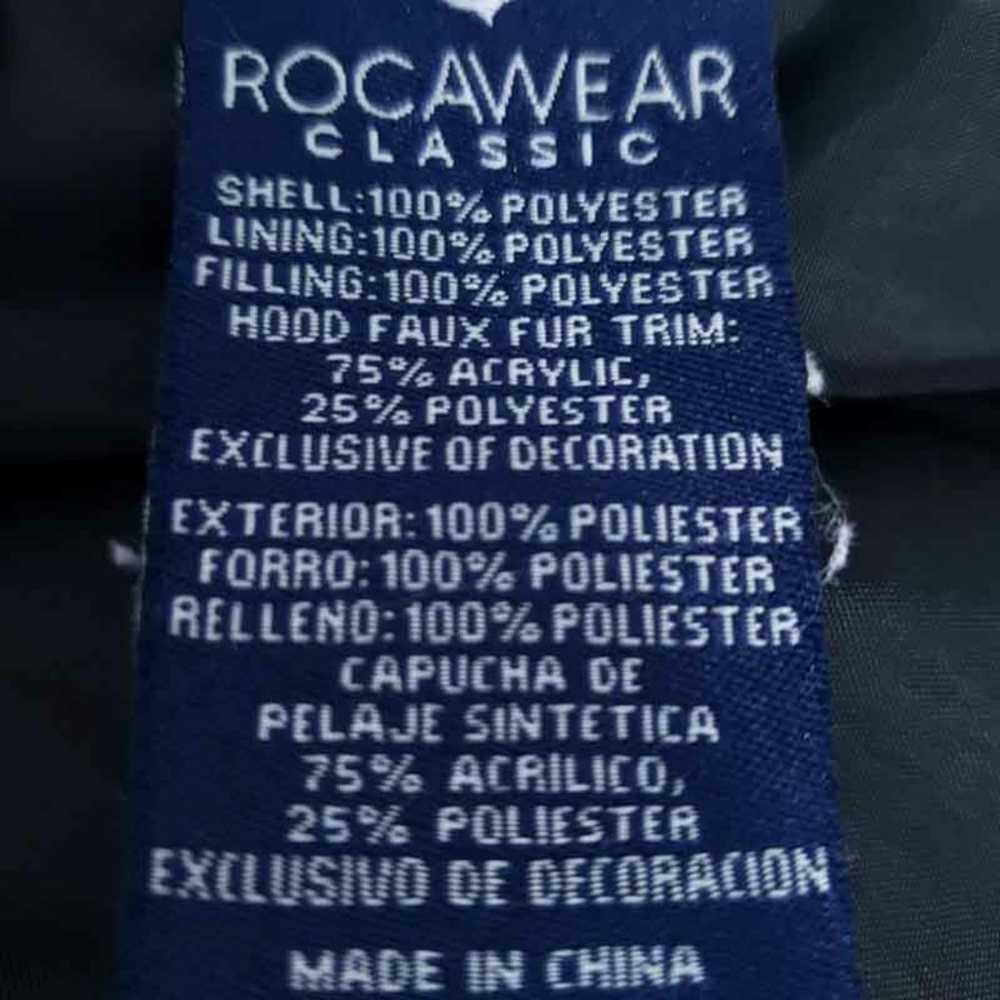 Rocawear Hooded Anorak Puffer Coat Jacket Black L… - image 8