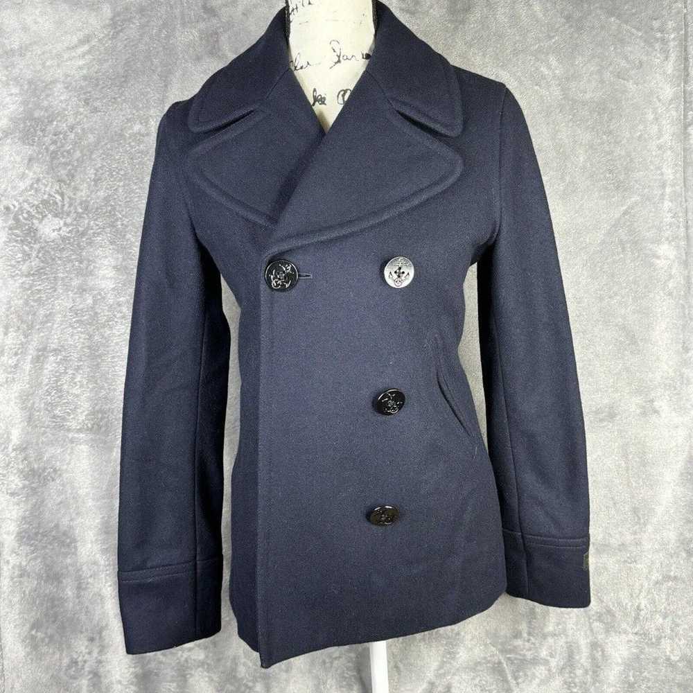 Polo Jeans Ralph Lauren Wool Pea Coat Womens Smal… - image 11