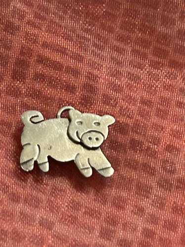 925 Silver × Sterling Silver 925 piggy pendant