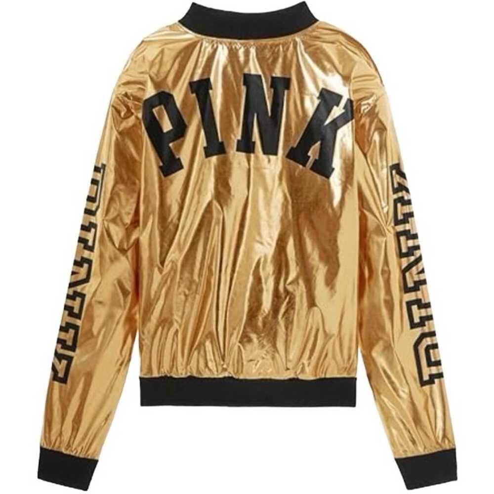 Victoria's Secret PINK RARE Metallic Gold Foil Sh… - image 2