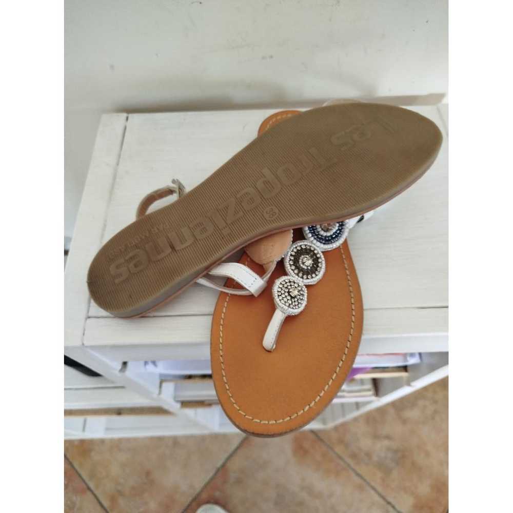 LES Tropeziennes Leather flip flops - image 4