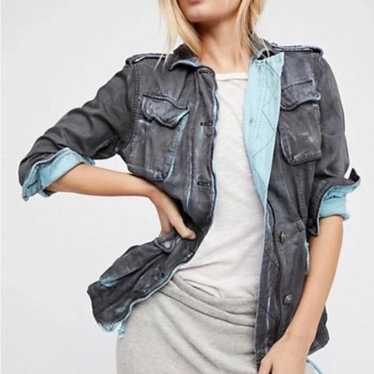 Free People Not Your Brother's Surplus Jacket Gray