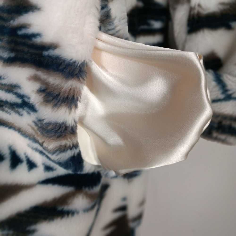 DonnyBrook Aztec Coat Brown White Faux Fur Southw… - image 12