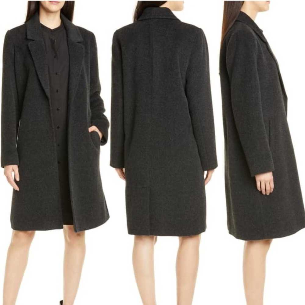 Eileen Fisher Baby Alpaca Wool Overcoat - image 1