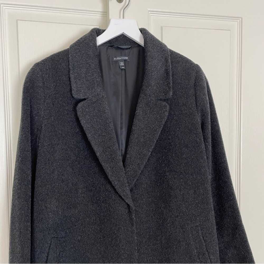 Eileen Fisher Baby Alpaca Wool Overcoat - image 3