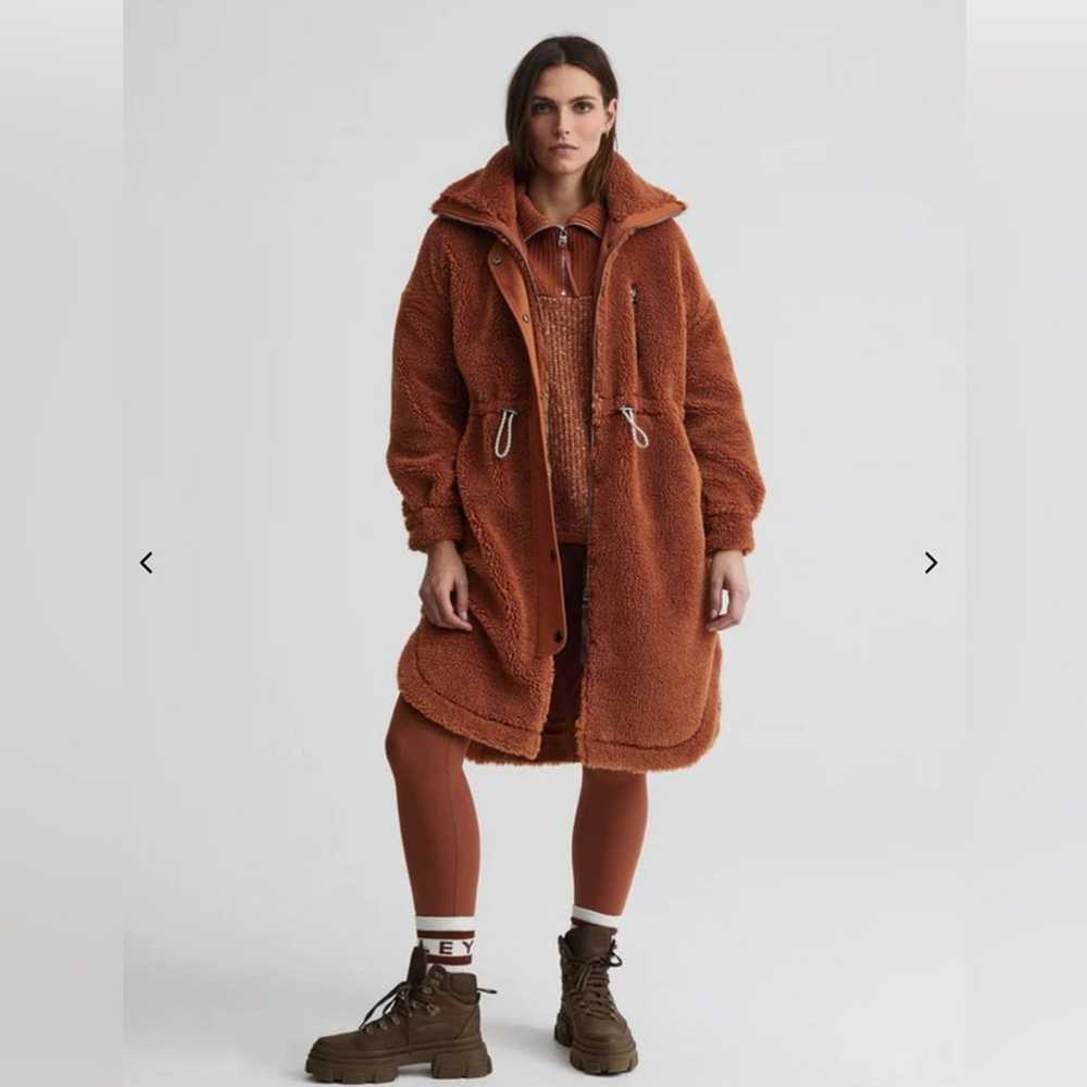 Varley Sherpa Jones Coat Oversized Caramel Cafe S… - image 1