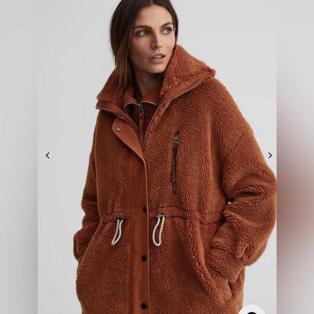 Varley Sherpa Jones Coat Oversized Caramel Cafe S… - image 6