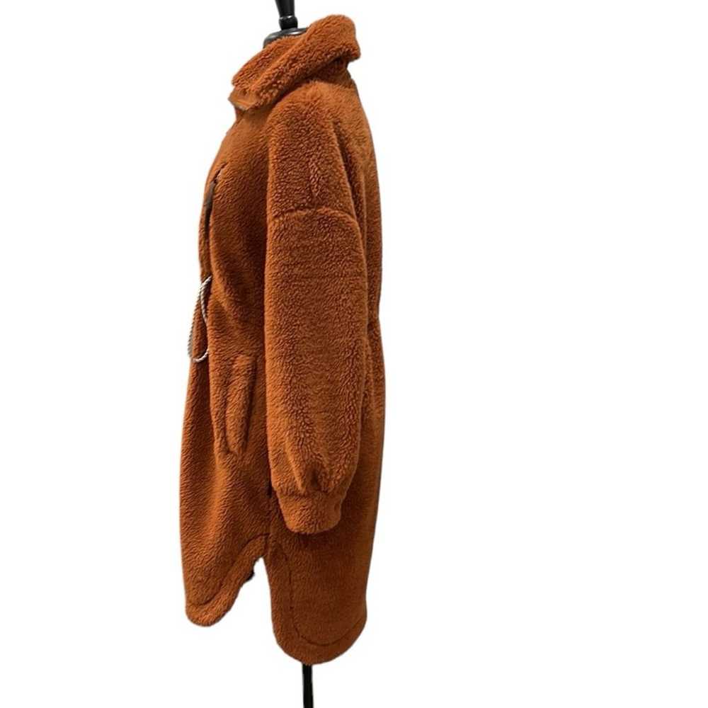 Varley Sherpa Jones Coat Oversized Caramel Cafe S… - image 9