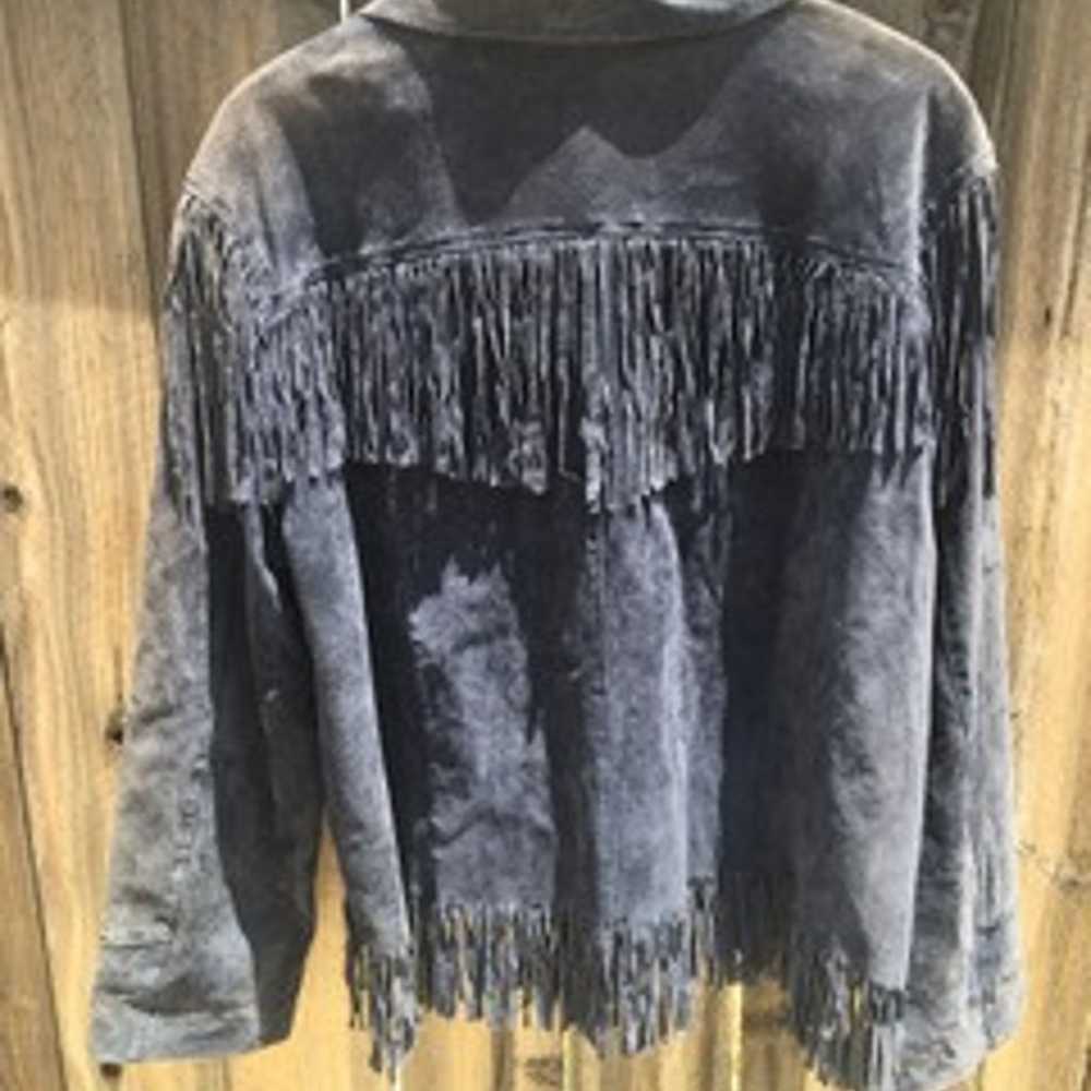 XXL NAVY BLUE FRINGE JACKET - image 3