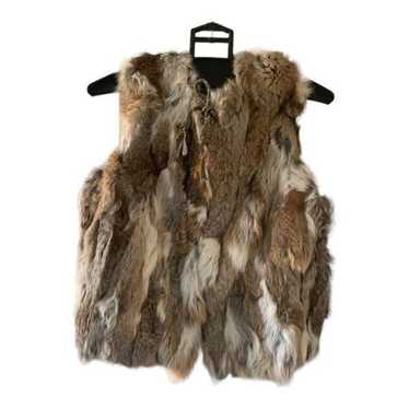 Multicolored Fur Vest, NWOT, Saks Fur Salon - image 1