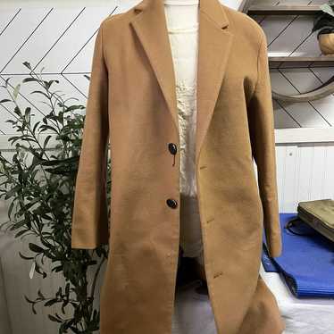 IN SILENCE Long Peacoat Brown Cashmere and Wool B… - image 1