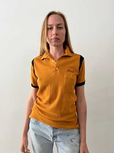 60s Knit Bowling Polo Shirt