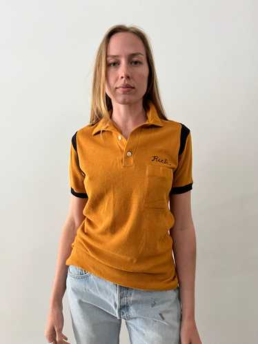 60s Knit Bowling Polo Shirt - image 1