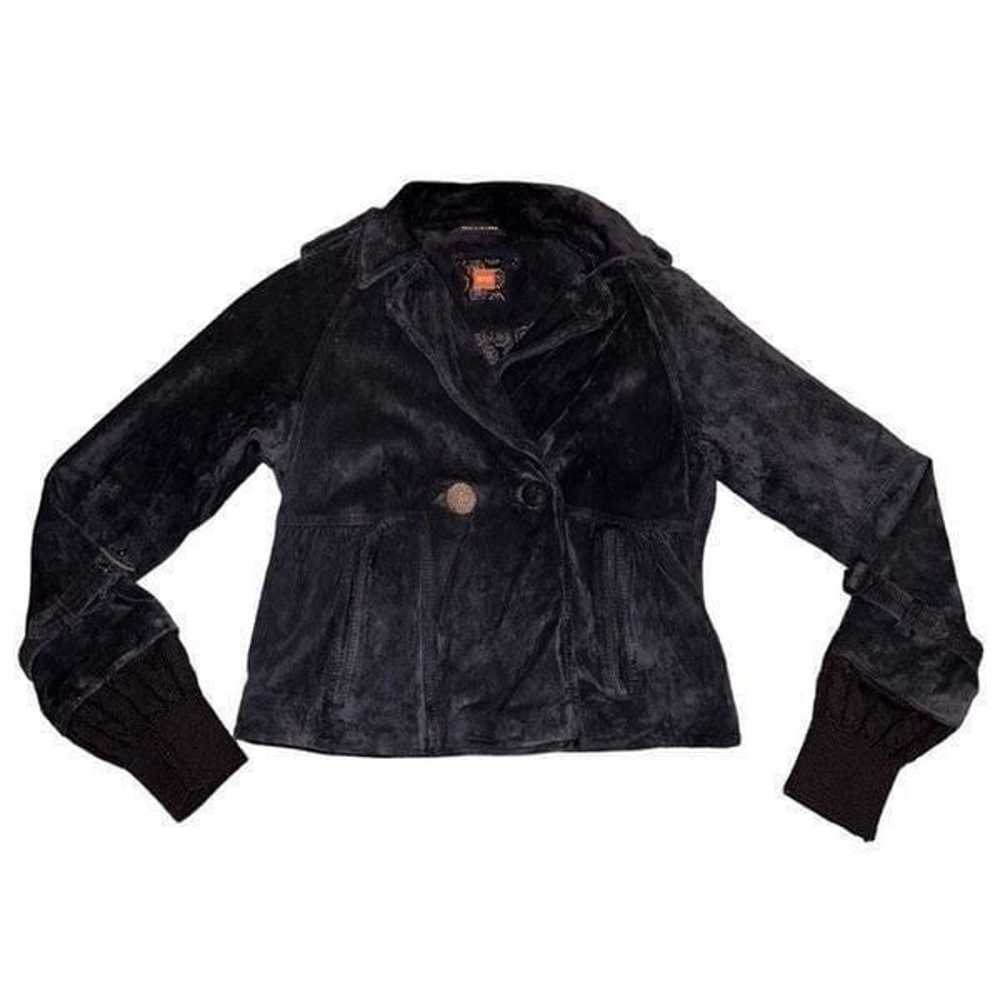 Hugo Boss Women’s Black Pigskin Leather Jacket Si… - image 1