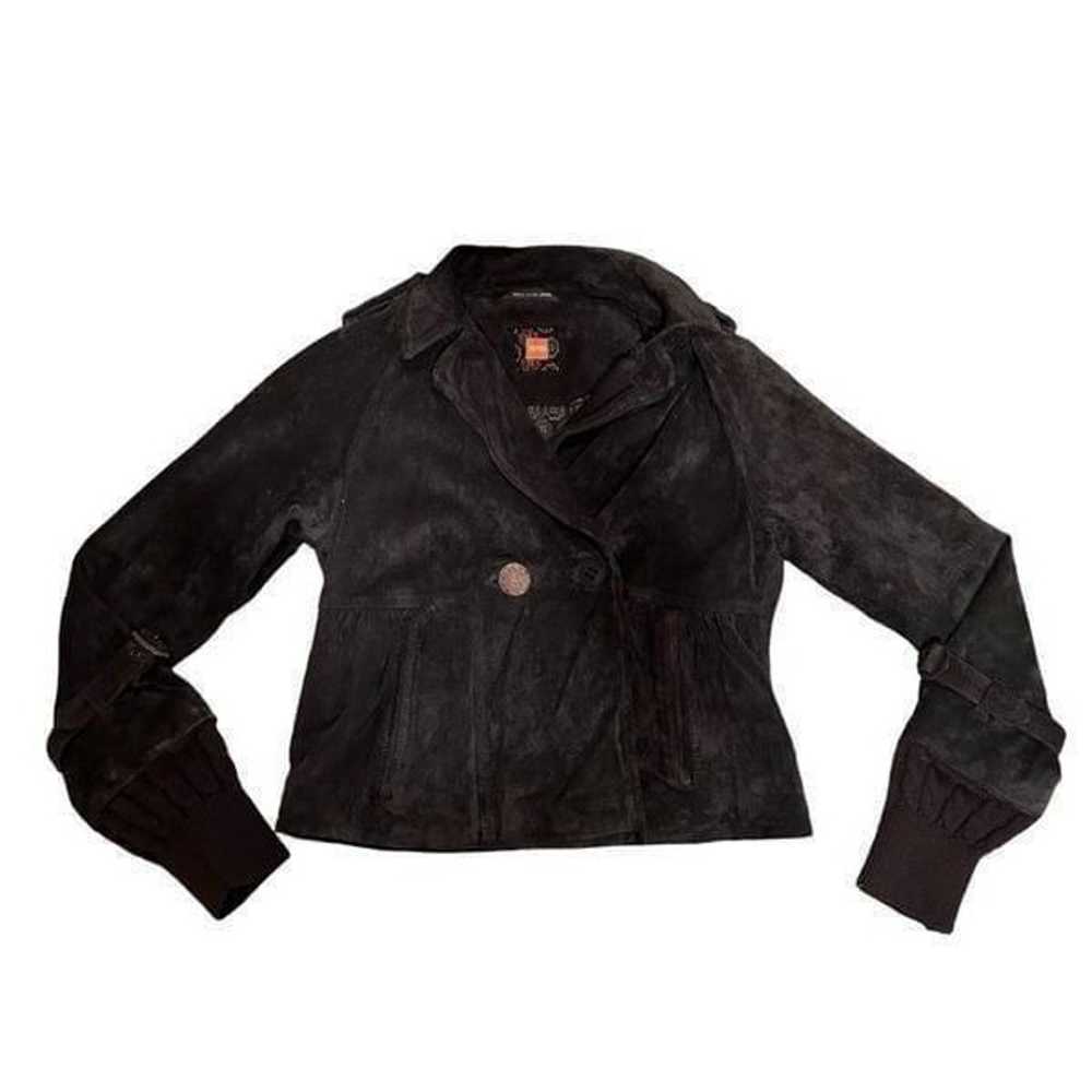 Hugo Boss Women’s Black Pigskin Leather Jacket Si… - image 5