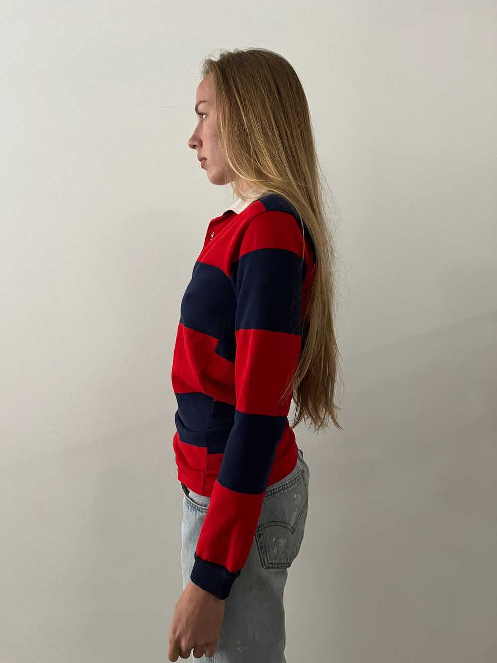 Navy & Red Rugby Shirt - image 2