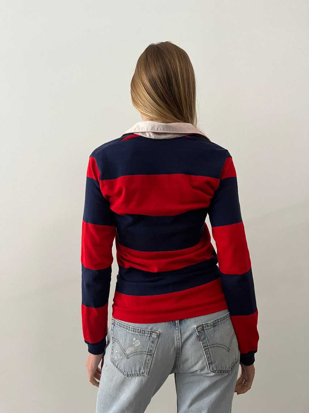 Navy & Red Rugby Shirt - image 3